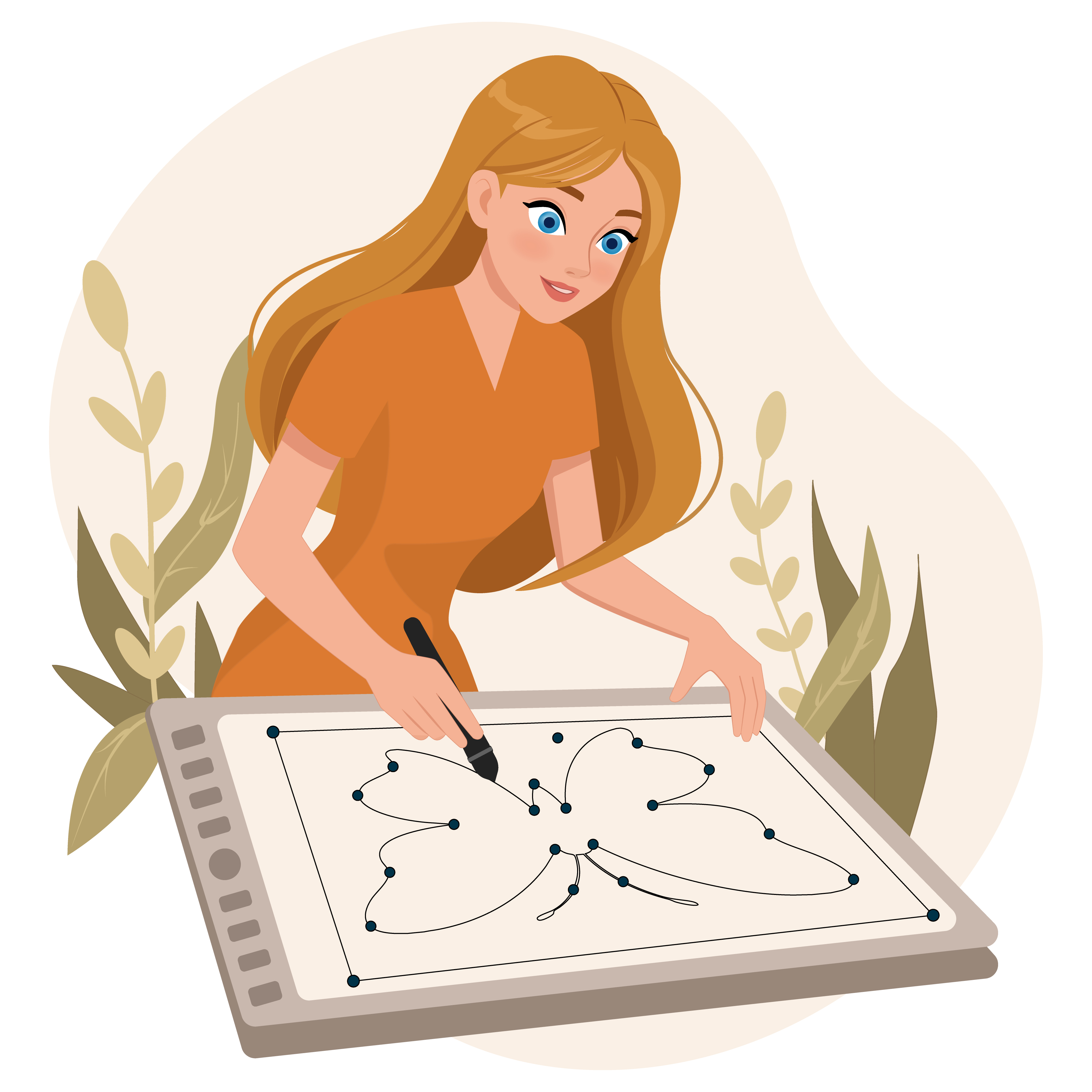 Illustration of Girl