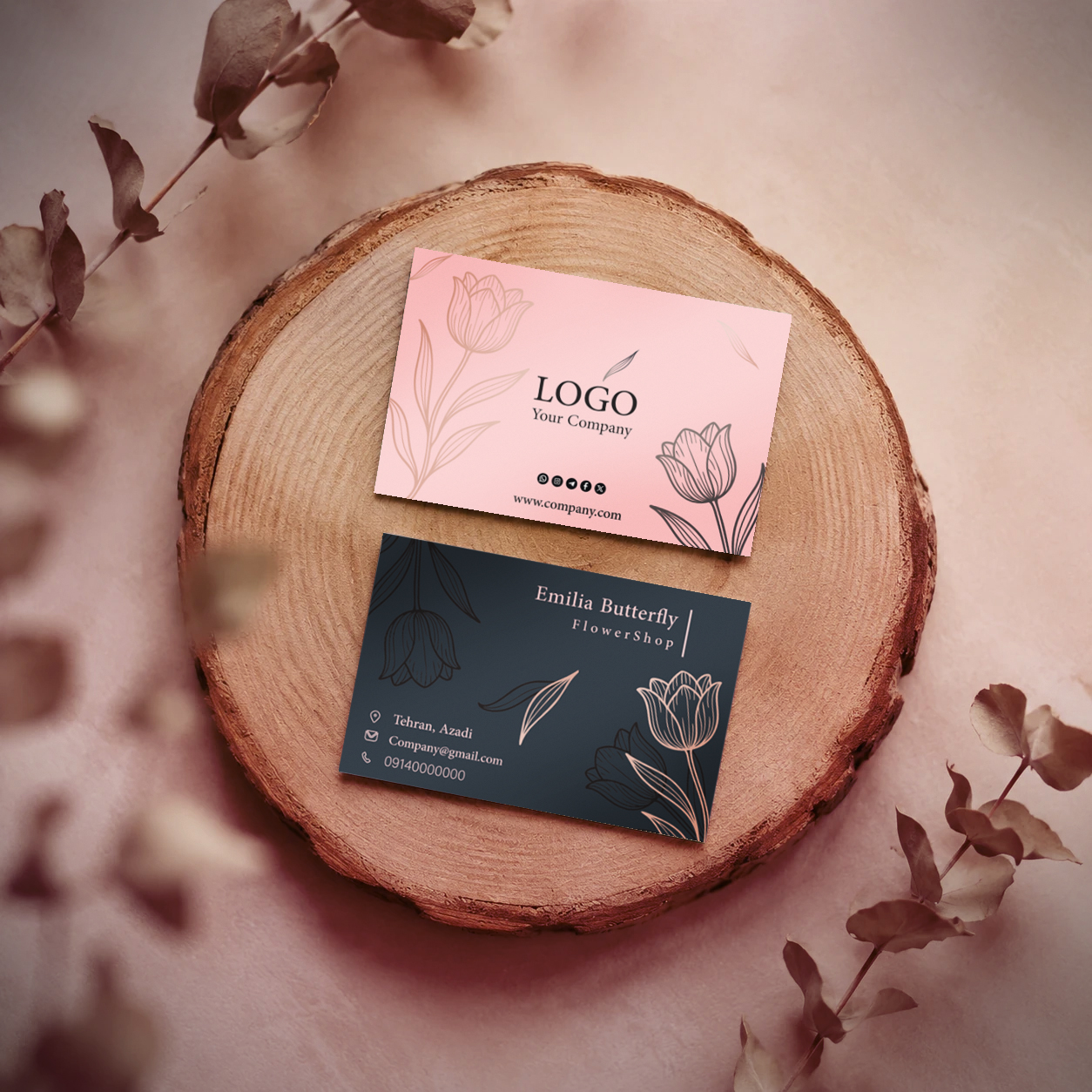 Flower visitcard
